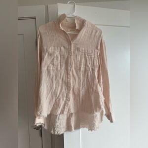 Pink Urban Outfitters Long Sleeve Shirt